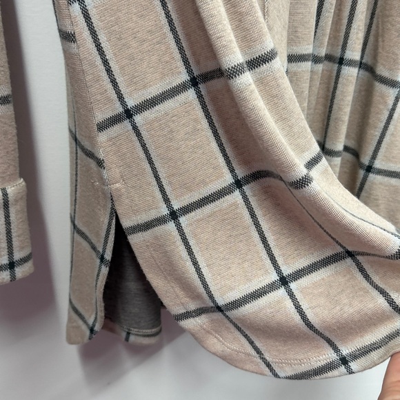 Soft Surroundings Calais plaid top in pink and gray xs - Picture 5 of 8